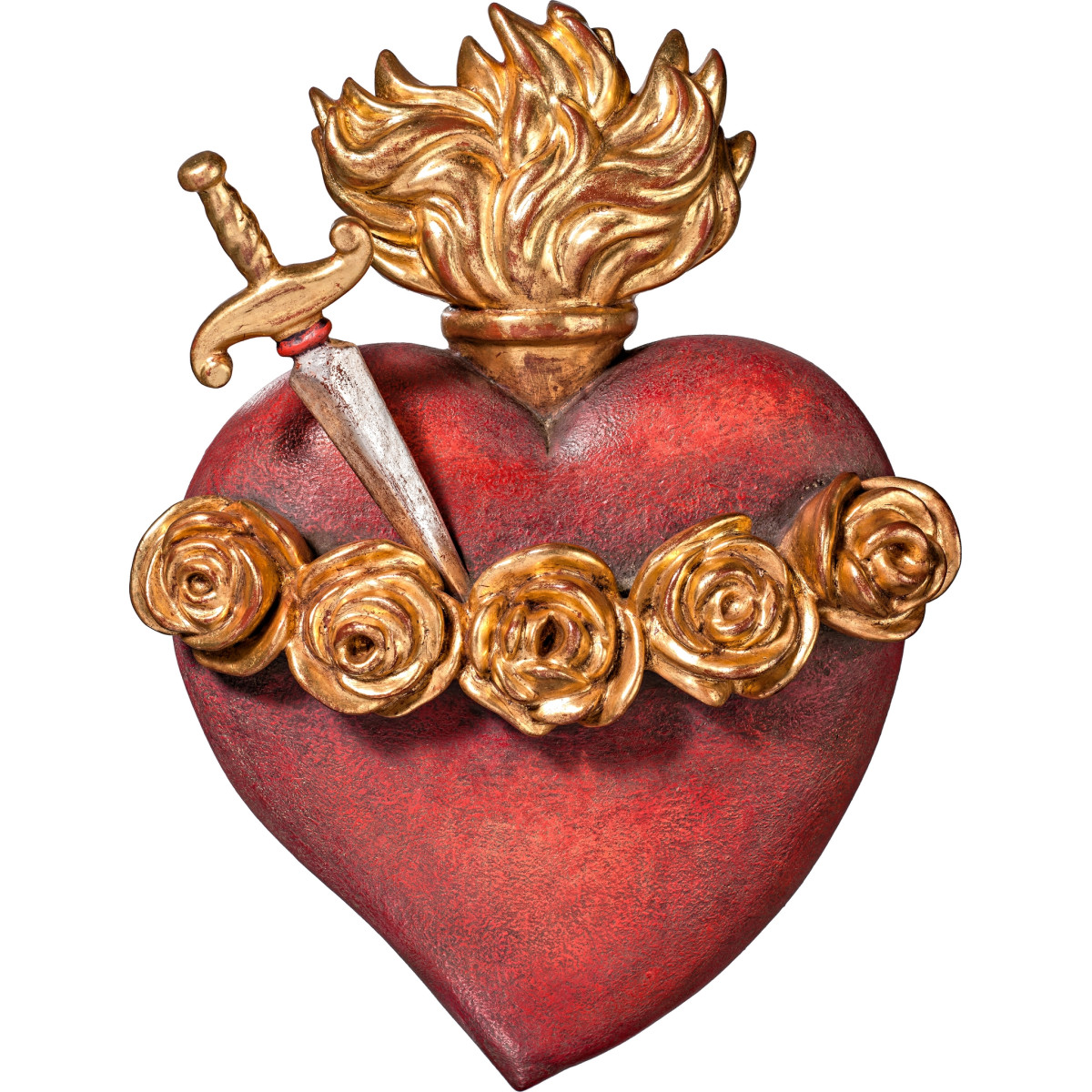 Sacrado Corazón de María con puñal